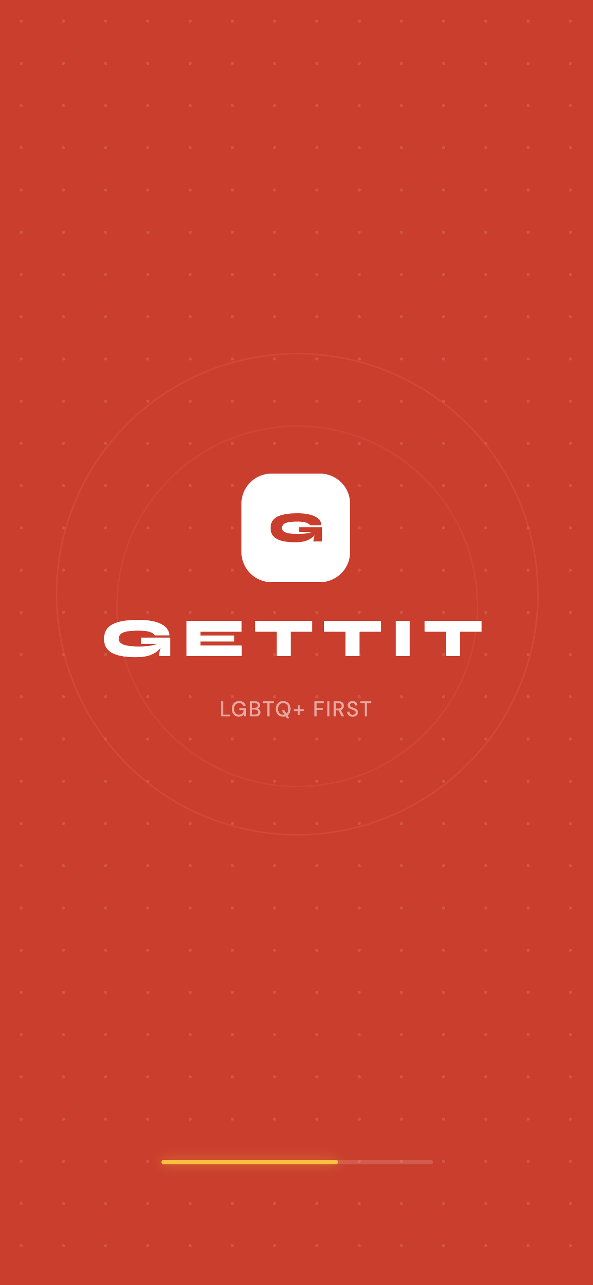 Gettit app launch screen